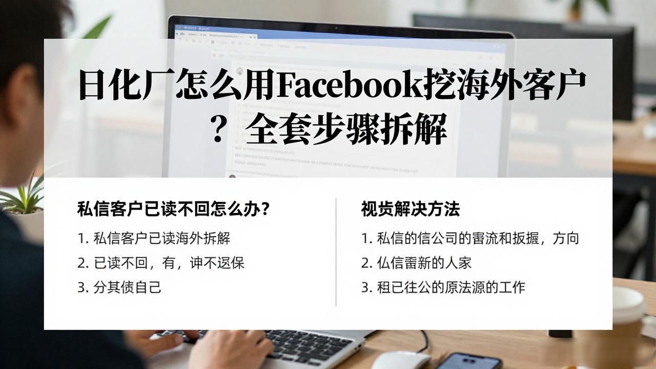 facebook海外企业户_fb海外企业户_日化工厂Facebook海外客户开发步骤