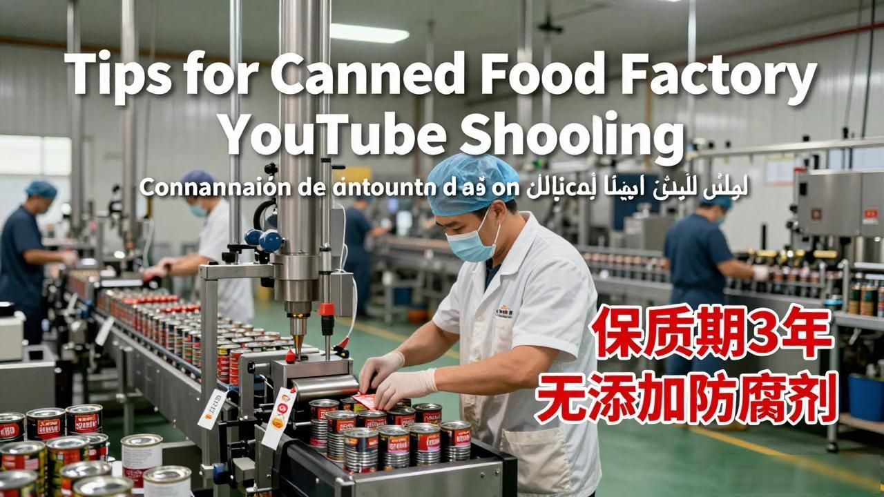 罐头厂干活视频_罐头厂生产车间视频_罐头食品厂YouTube应用场景视频怎么拍