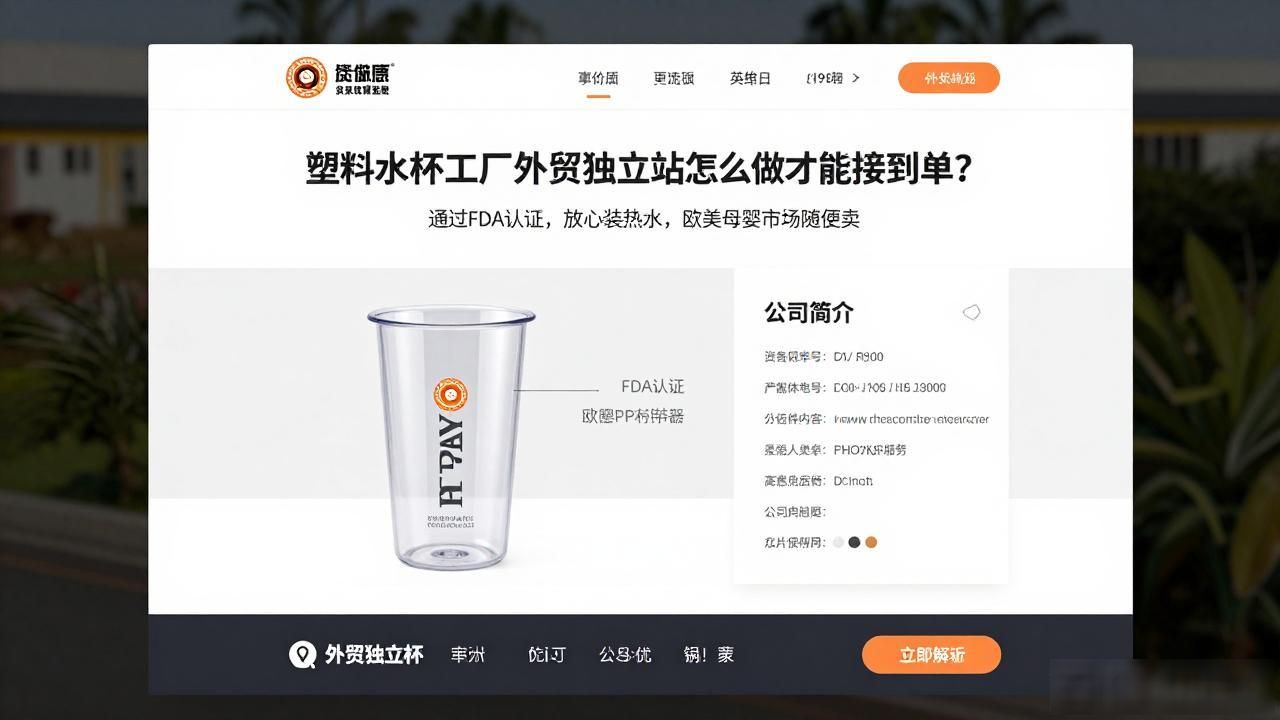 塑料杯子工厂_塑料水杯厂哪个地方多_塑料水杯工厂外贸独立站获客