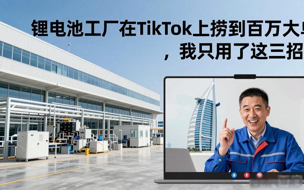锂电池工厂TikTok怎么开发海外客户