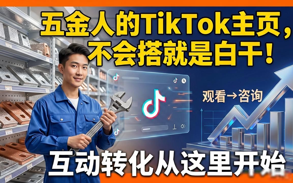 五金行业外贸工厂TikTok主页怎么搭建