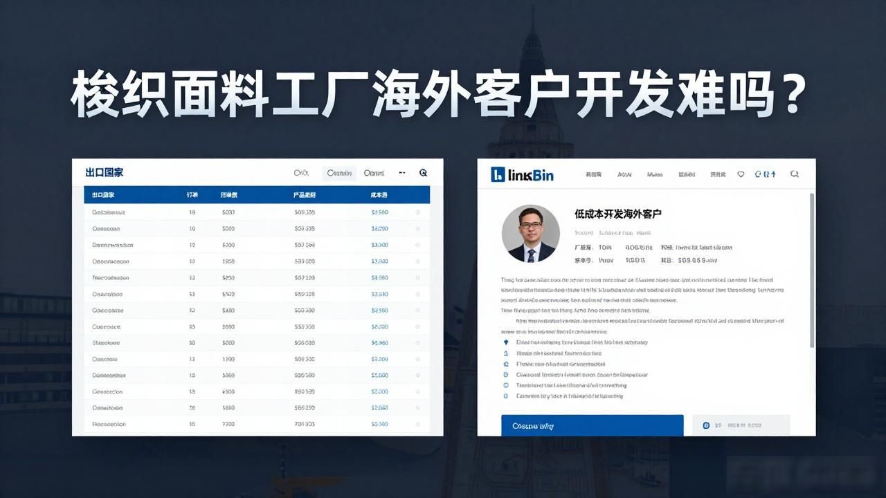 做纺织品面料外贸_梭织面料工厂海外客户开发_面料外贸流程
