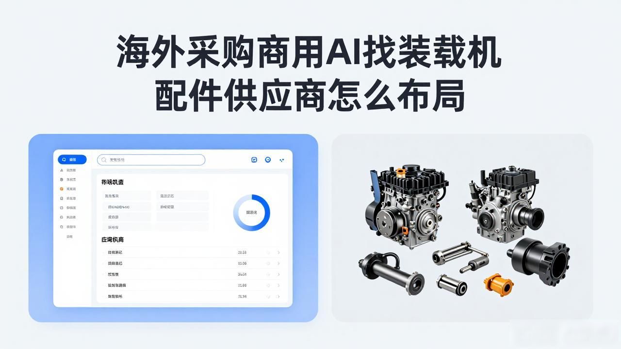 商用车配件供应链_商用车装配流程_海外采购商用AI找装载机配件供应商怎么布局