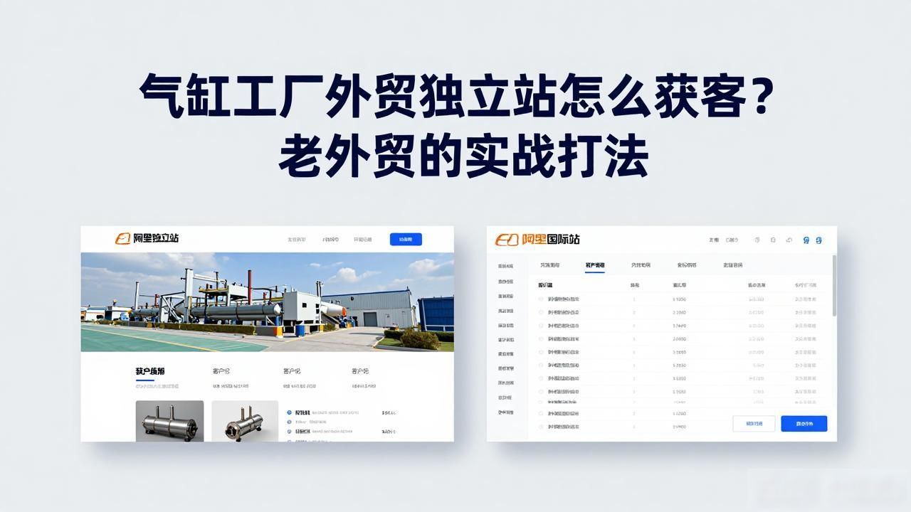 气缸工厂外贸独立站获客_气缸供应商_国外气缸生产厂家