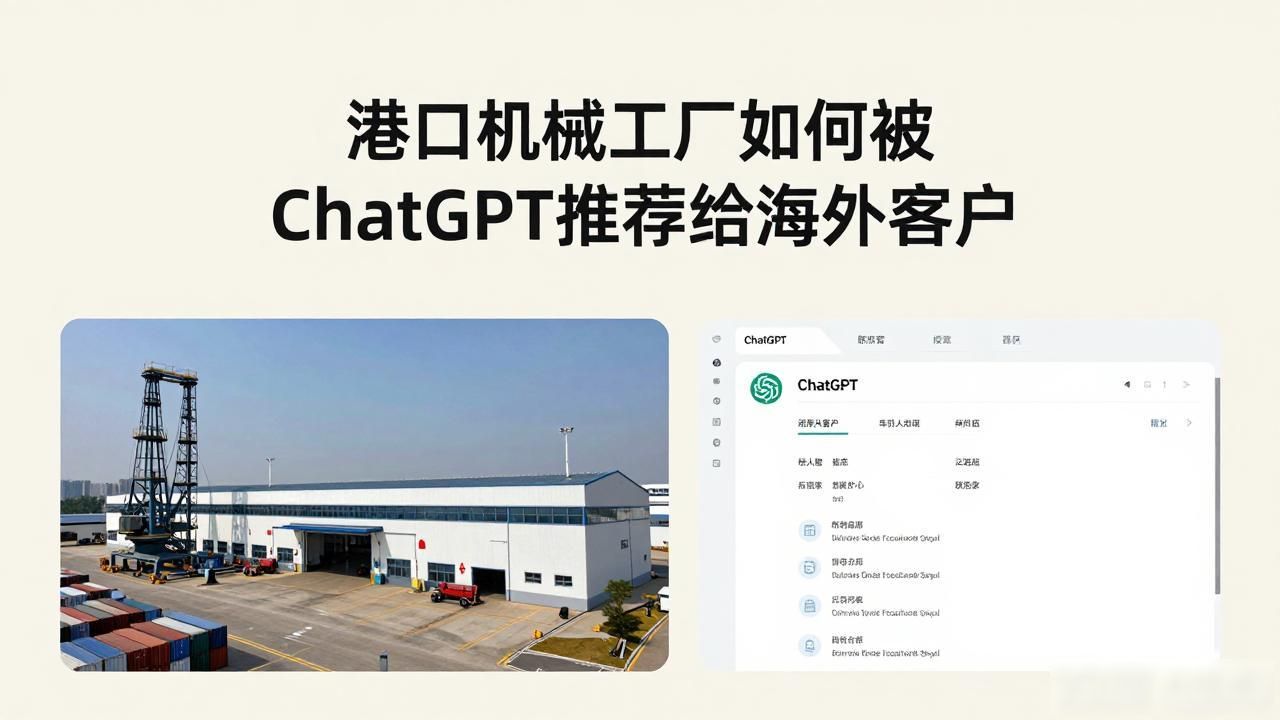 港口设备制造商_港口机械工厂如何被ChatGPT推荐给海外客户_国外海运港口