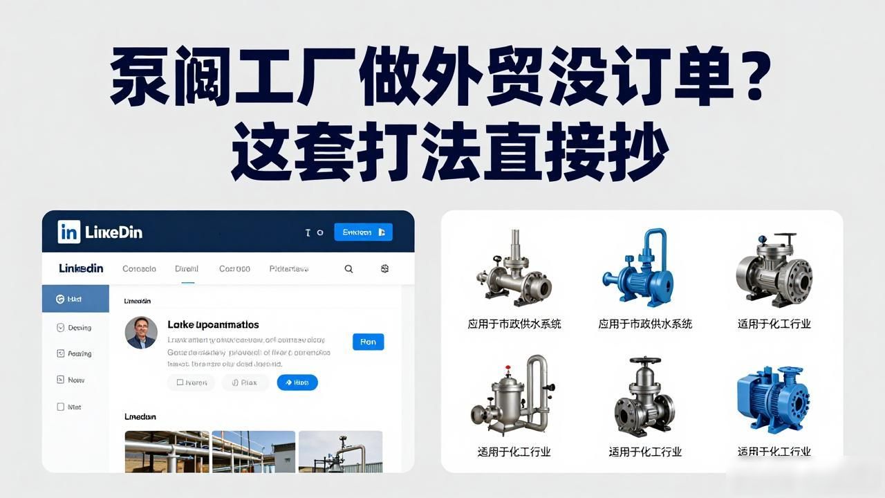 泵阀设备工厂外贸营销方案_工业泵外贸前景_泵阀销售