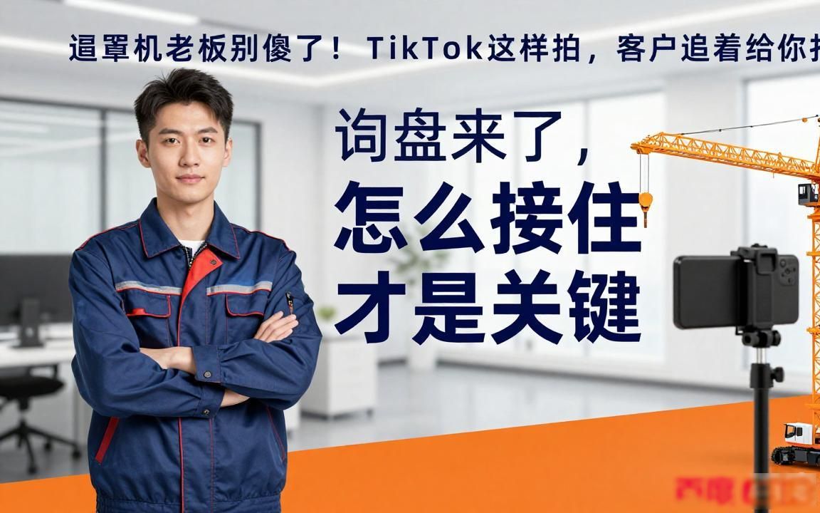 起重设备工厂TikTok短视频怎么获取B2B询盘