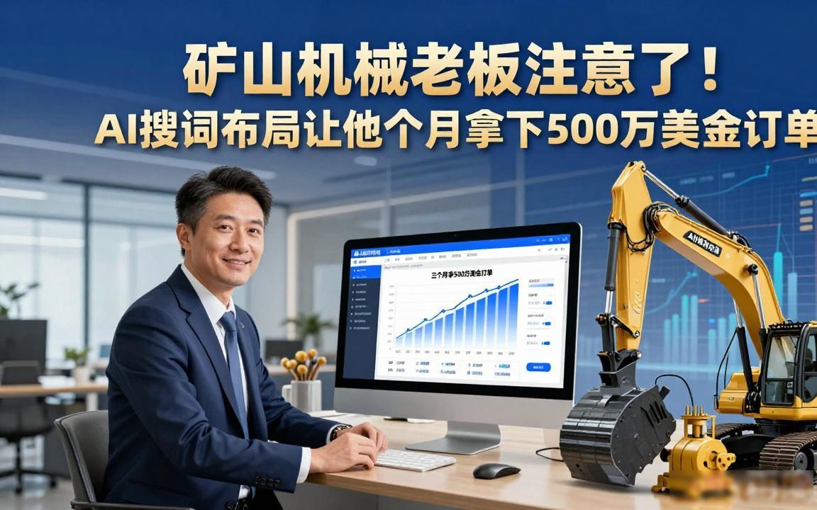 矿山机械外贸工厂AI搜索关键词布局