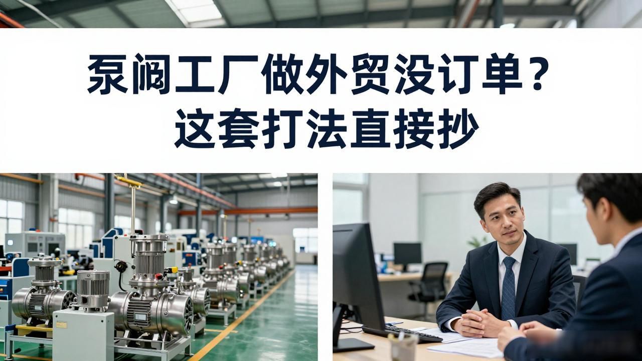 泵阀设备工厂外贸营销方案_泵阀销售_工业泵外贸前景