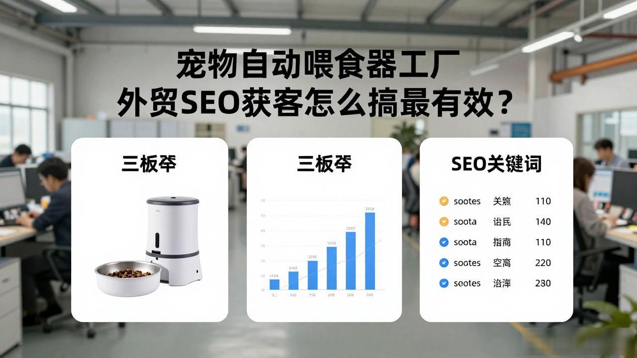 宠物窝工厂找外贸公司合作_宠物玩具外贸公司加工外发_宠物自动喂食器工厂外贸SEO获客