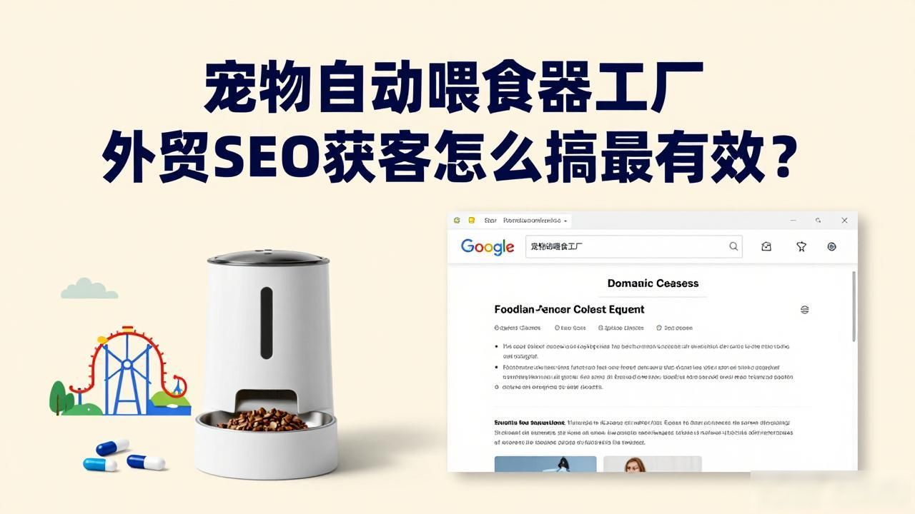 宠物玩具外贸公司加工外发_宠物自动喂食器工厂外贸SEO获客_宠物窝工厂找外贸公司合作