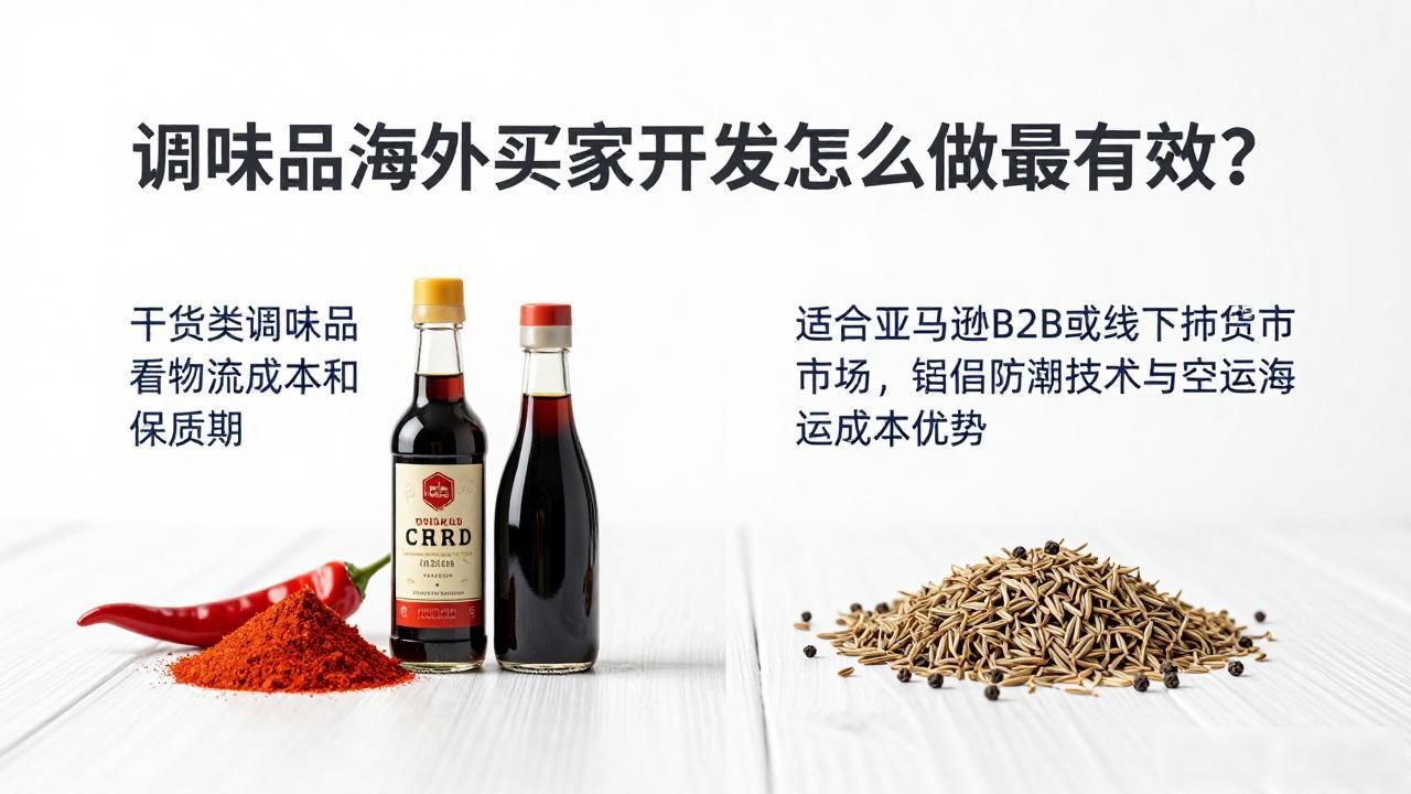 调味品出口需要什么手续_调味品海外买家开发_调味品出口订单哪里找