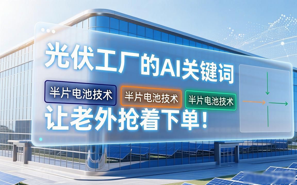 光伏组件外贸工厂AI搜索关键词布局