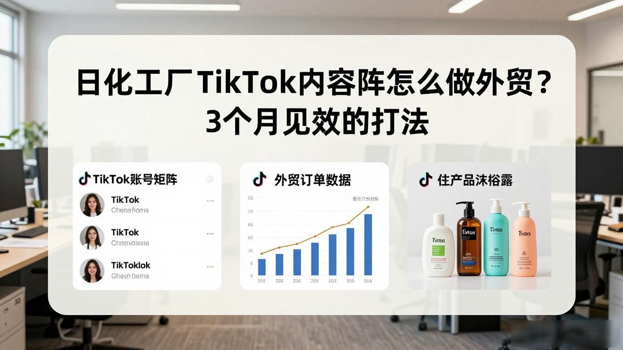 日化工厂TikTok内容矩阵怎么做外贸_日化工厂TikTok内容矩阵怎么做外贸_日化工厂TikTok内容矩阵怎么做外贸