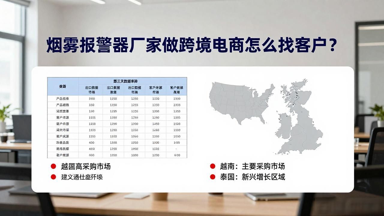 进口烟雾报警器_烟雾报警系统国外研究现状_烟雾报警器厂家跨境电商获客