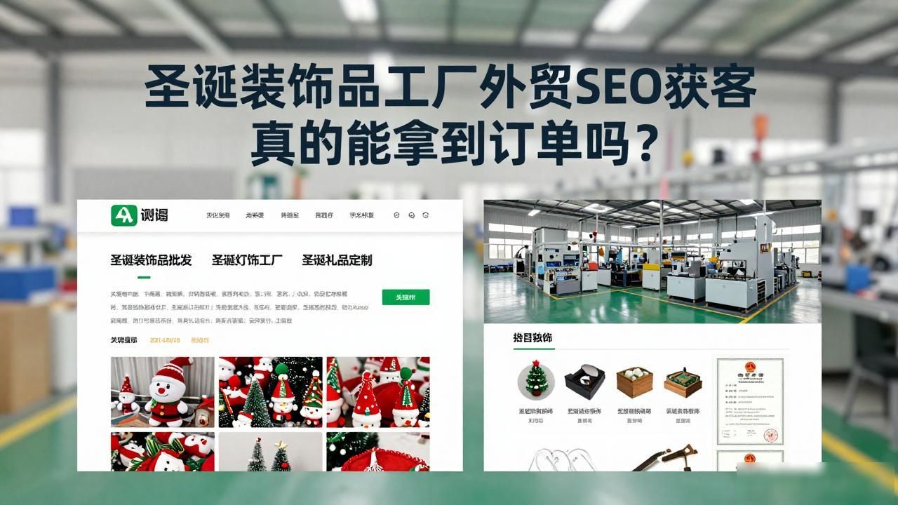 圣诞用品外贸好做吗_圣诞节工艺品外贸经验_圣诞装饰品工厂外贸SEO获客