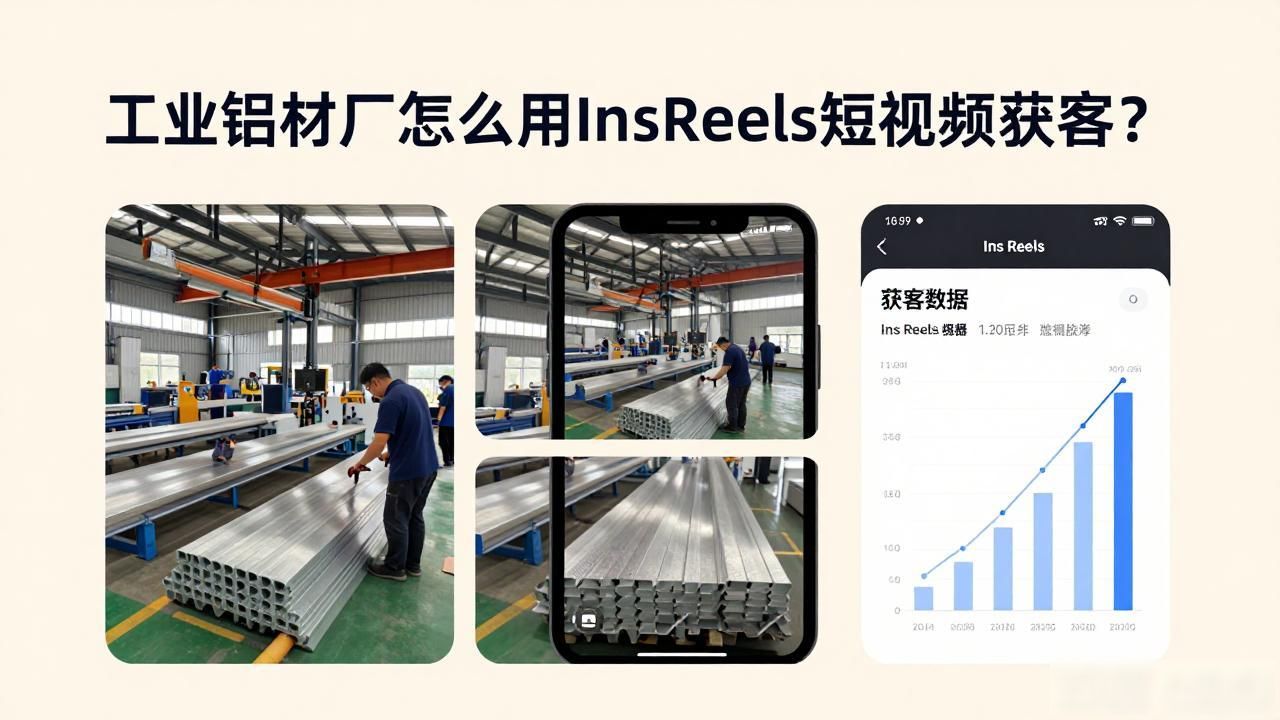 铝材生产线视频_工业铝材厂Ins Reels短视频获客方法_铝材厂生产流程视频