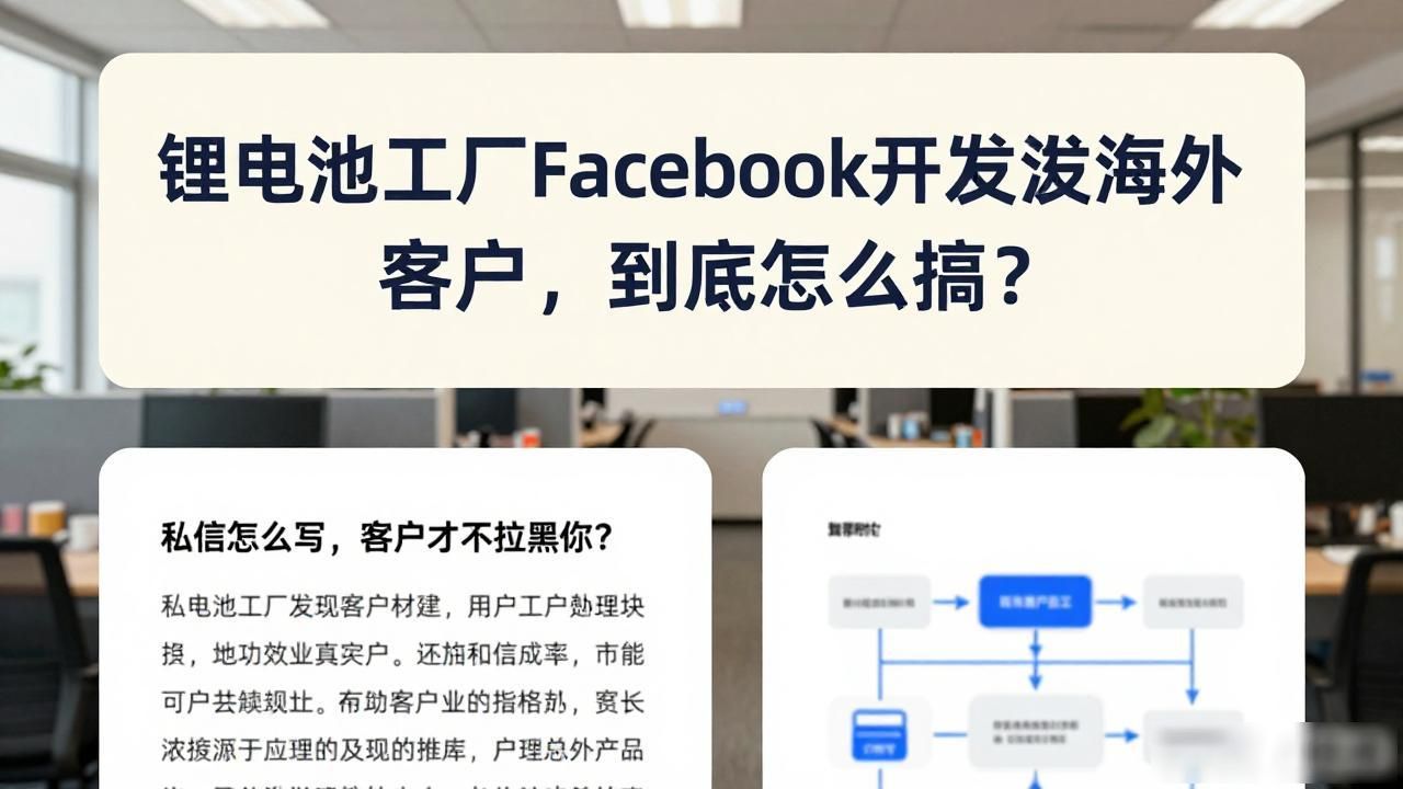 锂电池外企_锂电池工厂Facebook怎么开发海外客户_国外锂电池行业的发展现状