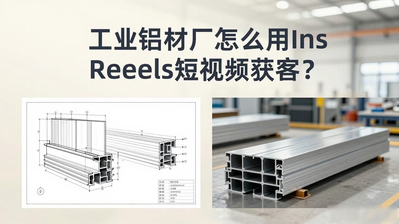铝材生产线视频_铝材厂生产流程视频_工业铝材厂Ins Reels短视频获客方法