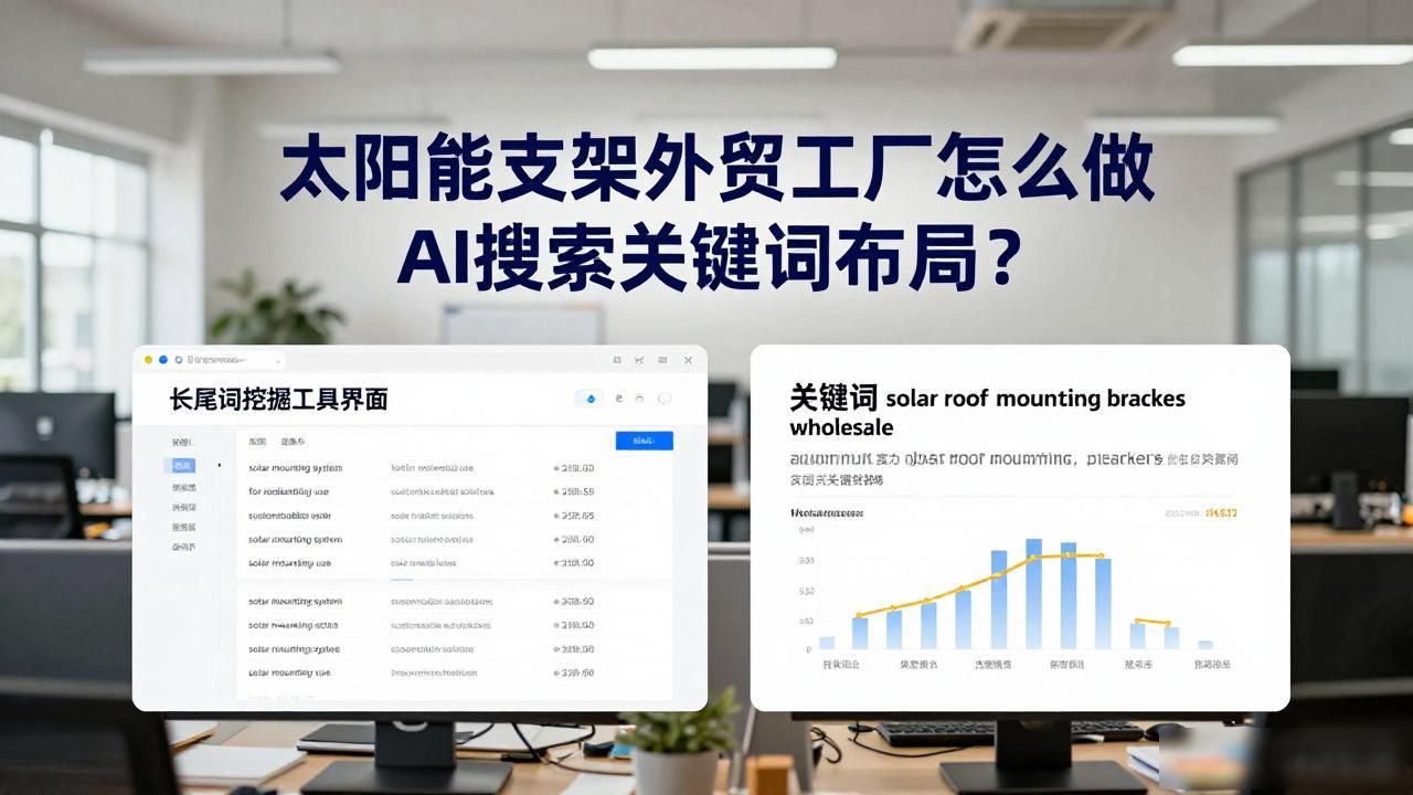 太阳能支架外贸工厂AI搜索关键词布局_成品支架厂商_生产线支架