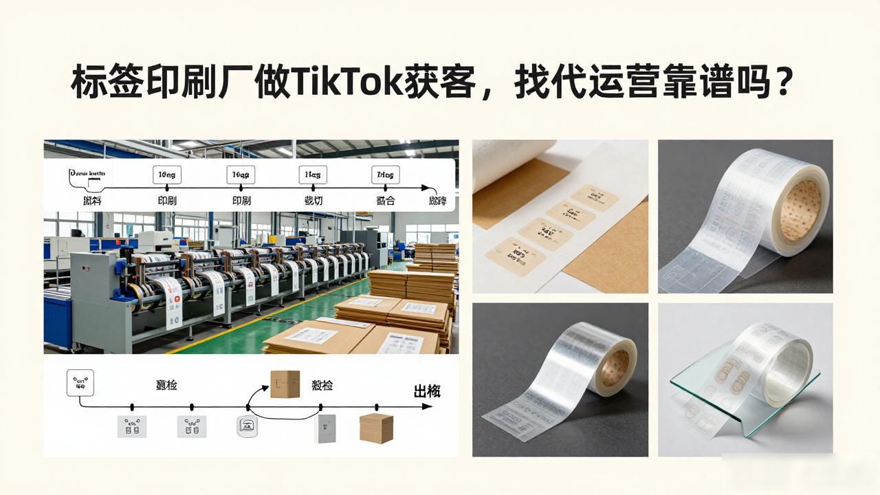 标签印刷厂TikTok海外短视频获客代运营_印刷标签赚钱吗_印刷小视频
