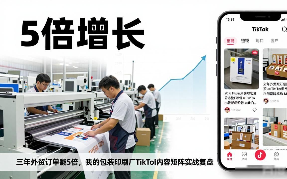 包装印刷厂TikTok内容矩阵怎么做外贸