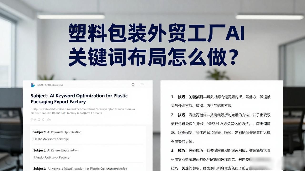 塑料包装厂现状_塑料制品包装厂_塑料包装外贸工厂AI搜索关键词布局