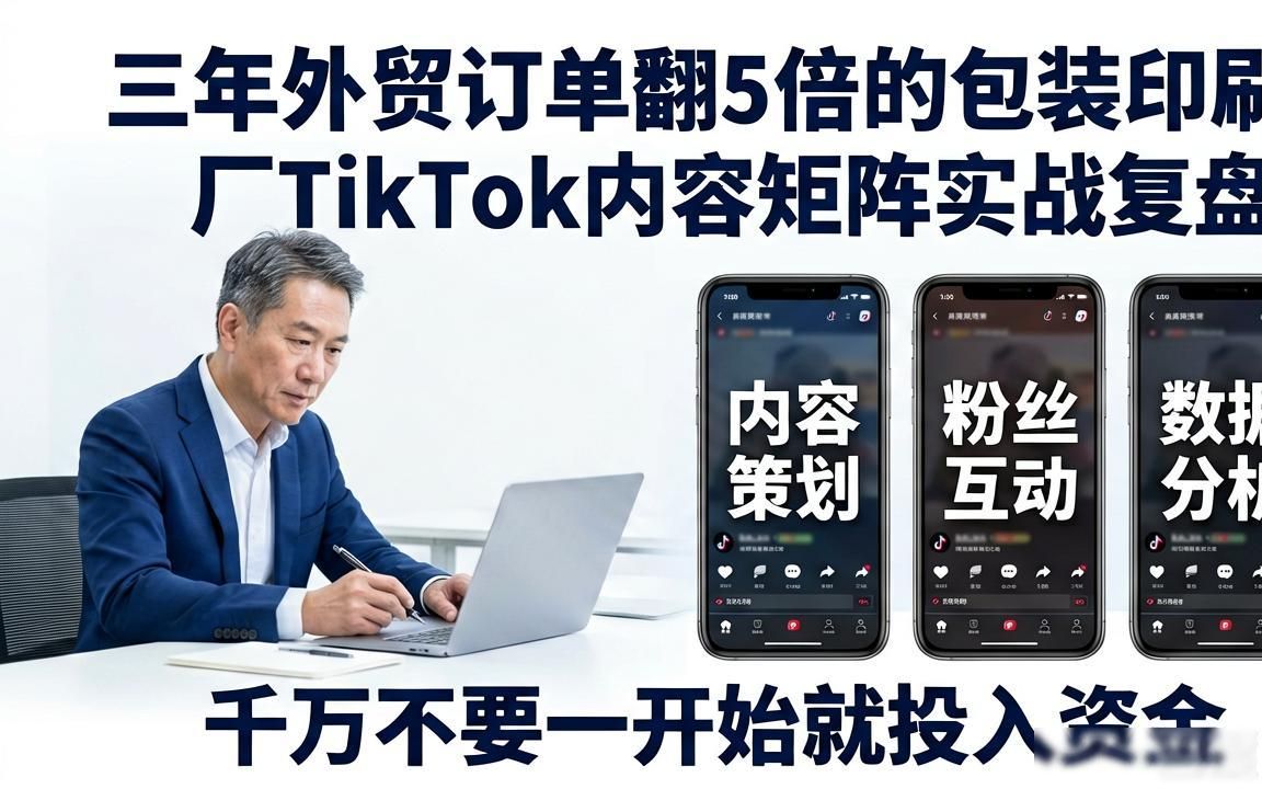 包装印刷厂TikTok内容矩阵怎么做外贸