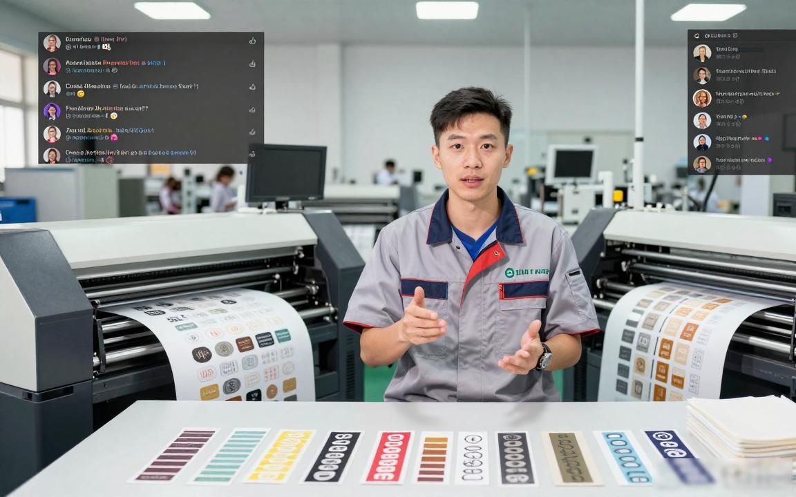 标签印刷厂TikTok直播适合做外贸吗