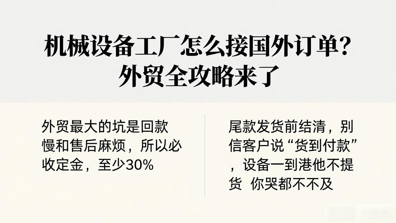 机械设备外贸用什么平台好_机械设备工厂怎么做外贸_机械设备外贸怎么做