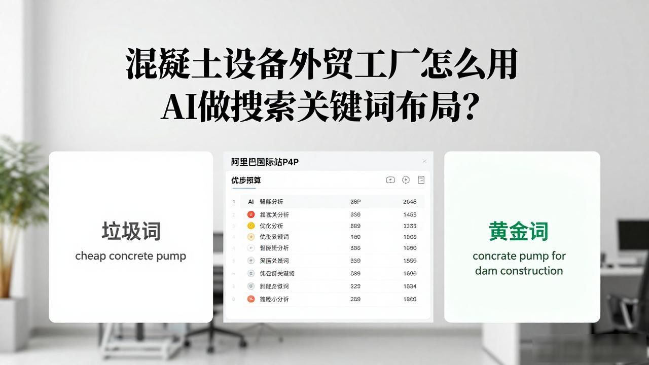 混凝土设备外贸工厂AI搜索关键词布局_混凝土工厂平面布置图_混凝土工厂生产工艺