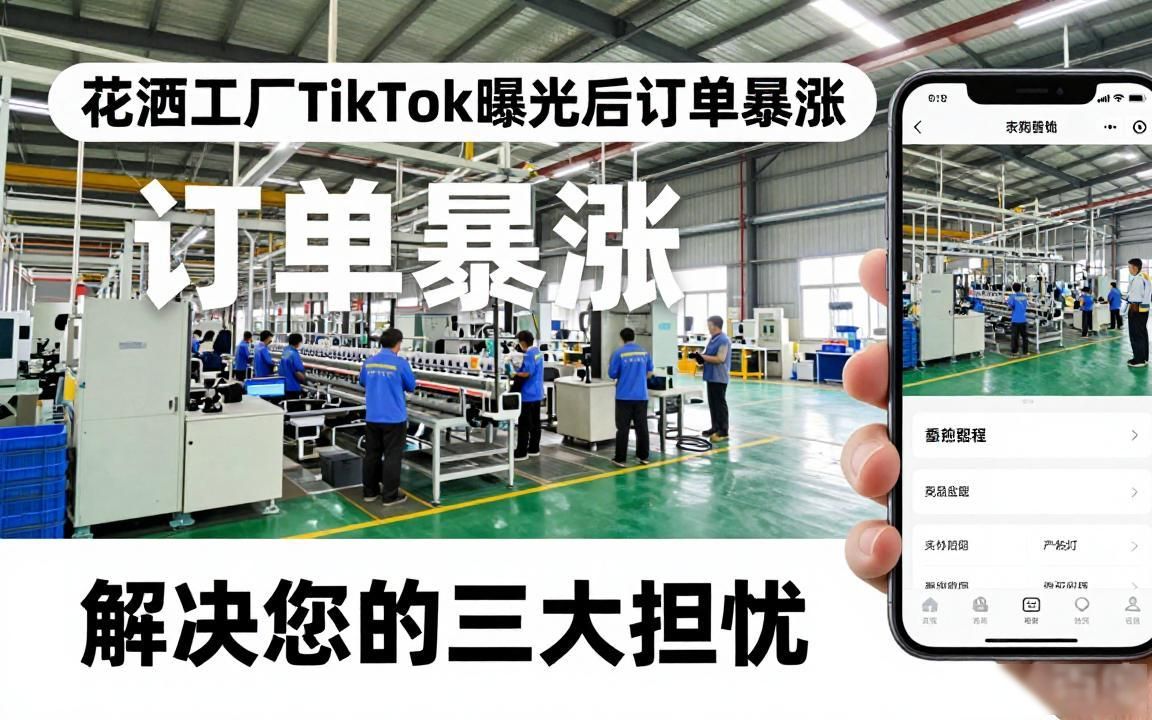 花洒工厂TikTok工厂展示视频选题