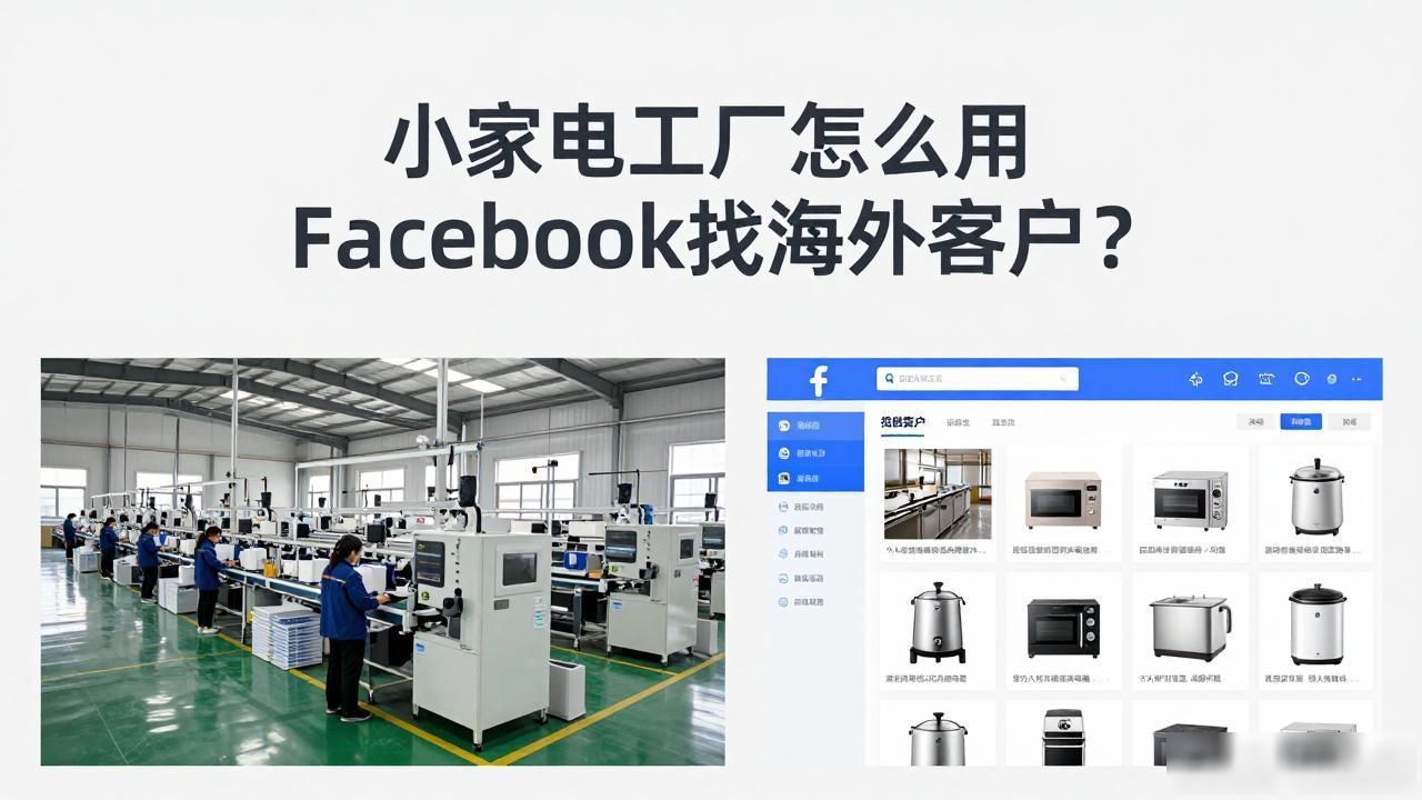 海外小家电市场_小家电工厂Facebook海外客户开发步骤_海外家电行业