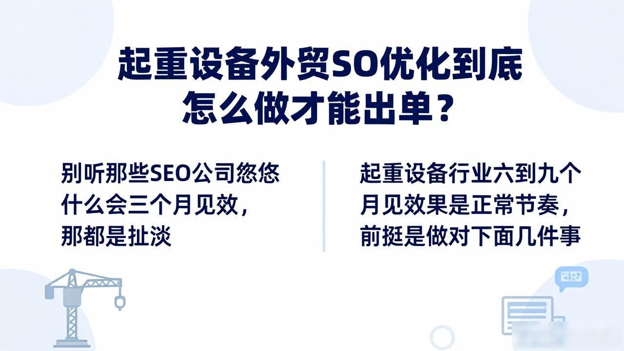 外贸seo优化_新区设备起重搬运_起重设备外贸SEO优化
