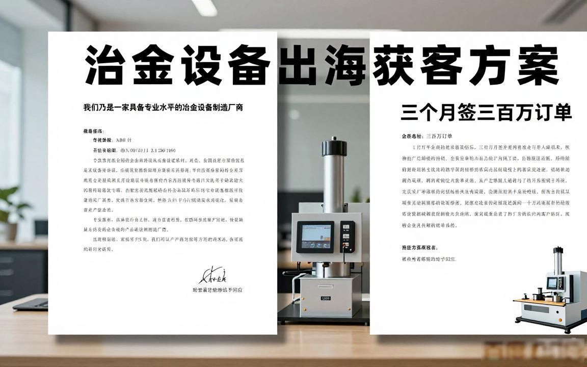 冶金设备外贸获客方案