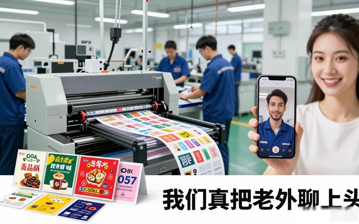 标签印刷厂TikTok直播适合做外贸吗