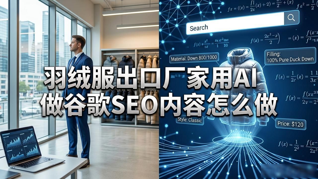 羽绒服出口厂家AI GEO内容怎么做_外贸羽绒服_羽绒服易能出口吗