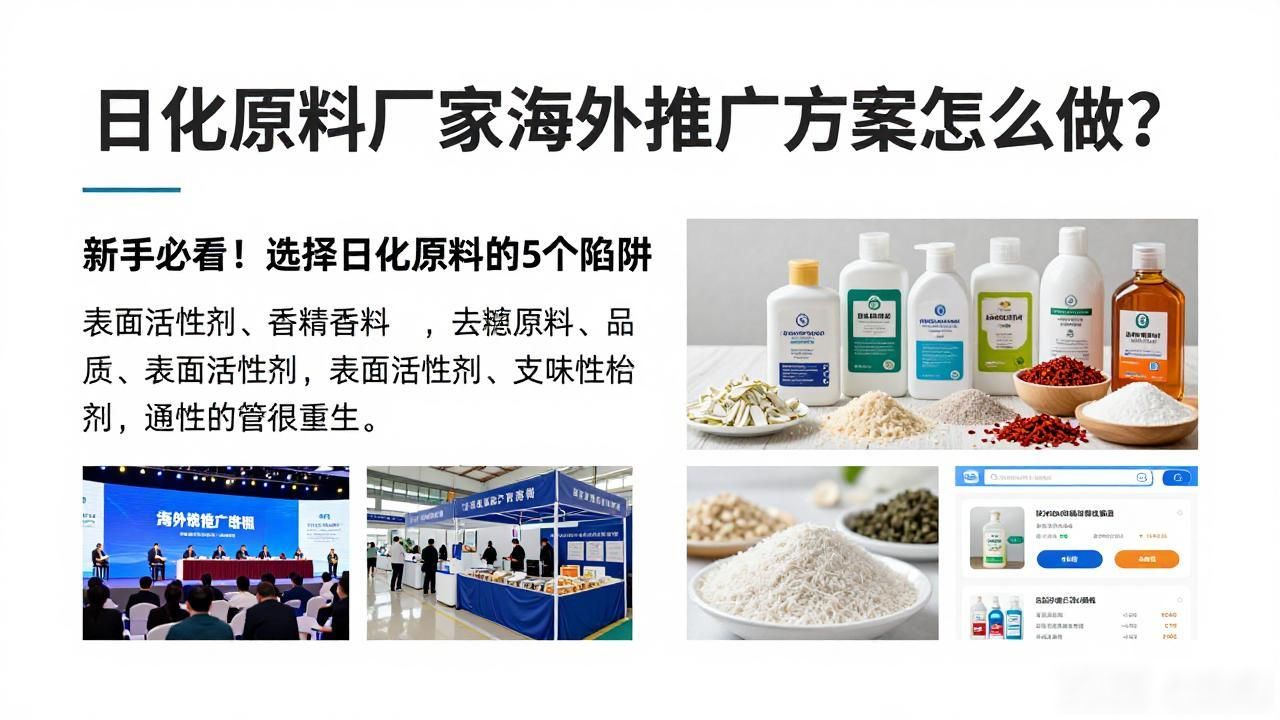 海外原料厂家日化推广方案设计_日化原料厂家海外推广方案_日化原料出口