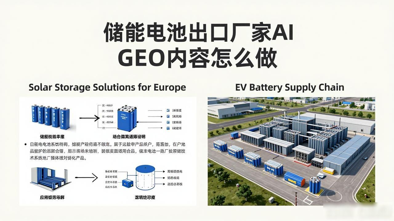 储能电池的生产线_储能电池出口厂家AI GEO内容怎么做_储能电池供应商