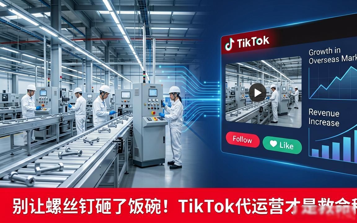 紧固件工厂TikTok海外短视频获客代运营