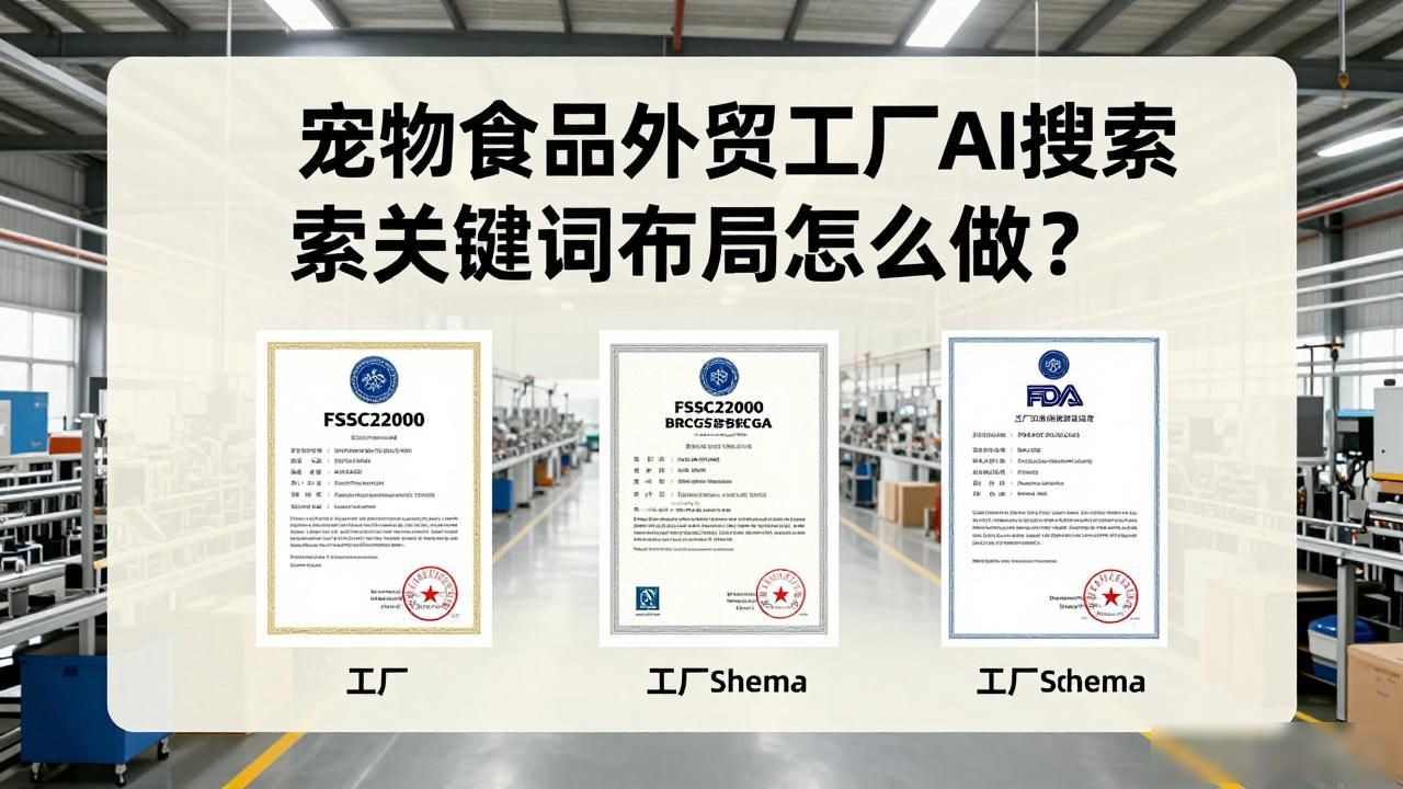 宠物食品外贸工厂AI搜索关键词布局_宠物出口外贸公司招聘_外贸宠物用品有限公司