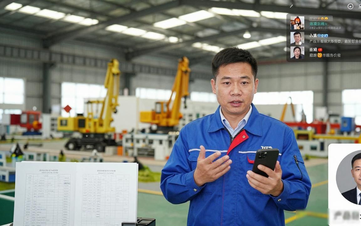 港口设备工厂TikTok直播适合做外贸吗