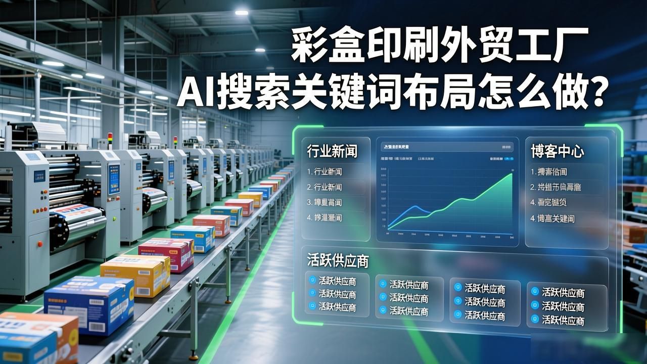 印刷外贸软件_彩盒印刷外贸工厂AI搜索关键词布局_印刷厂产品