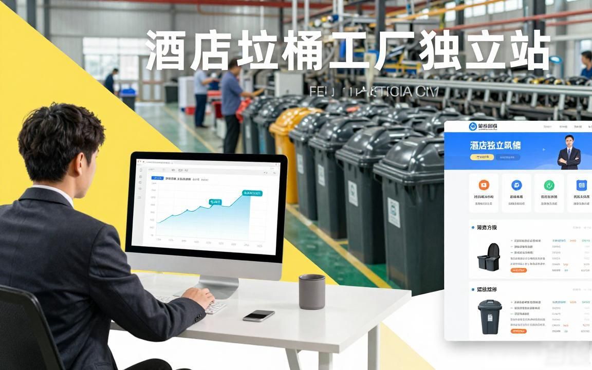 酒店垃圾桶工厂外贸独立站获客