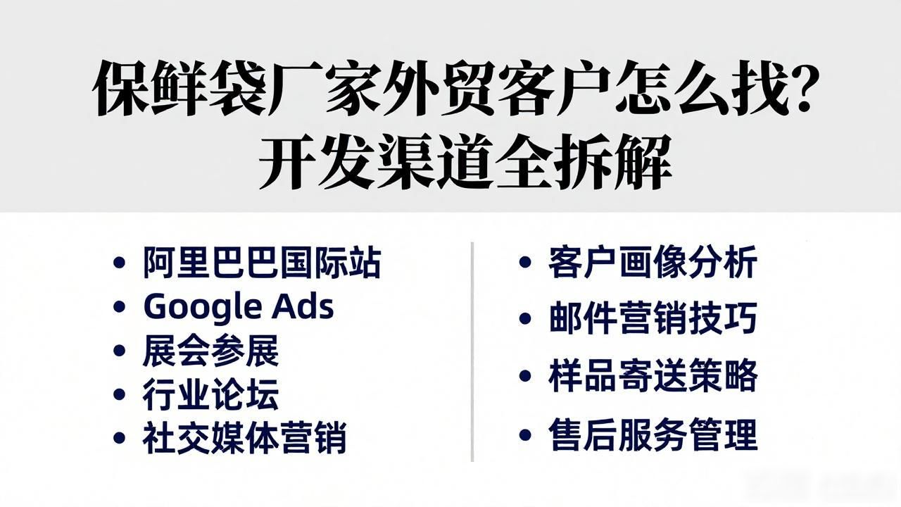 生产保鲜袋需什么证件_外贸包装袋_保鲜袋生产厂家外贸客户开发