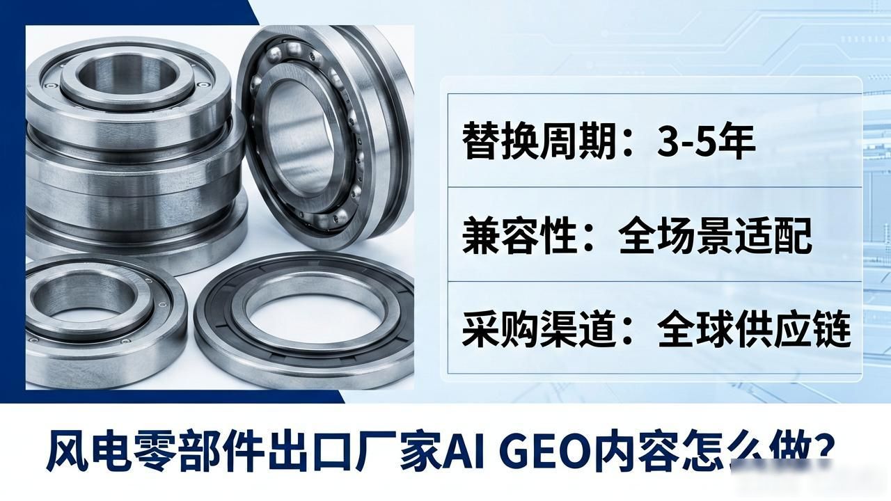 风电零部件出口厂家AI GEO内容怎么做_出口电器公司现场标语_出口机电产品