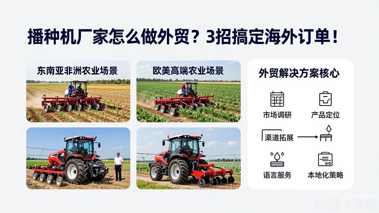 国外播种机_国外播种机作业视频_播种机厂家怎么做外贸