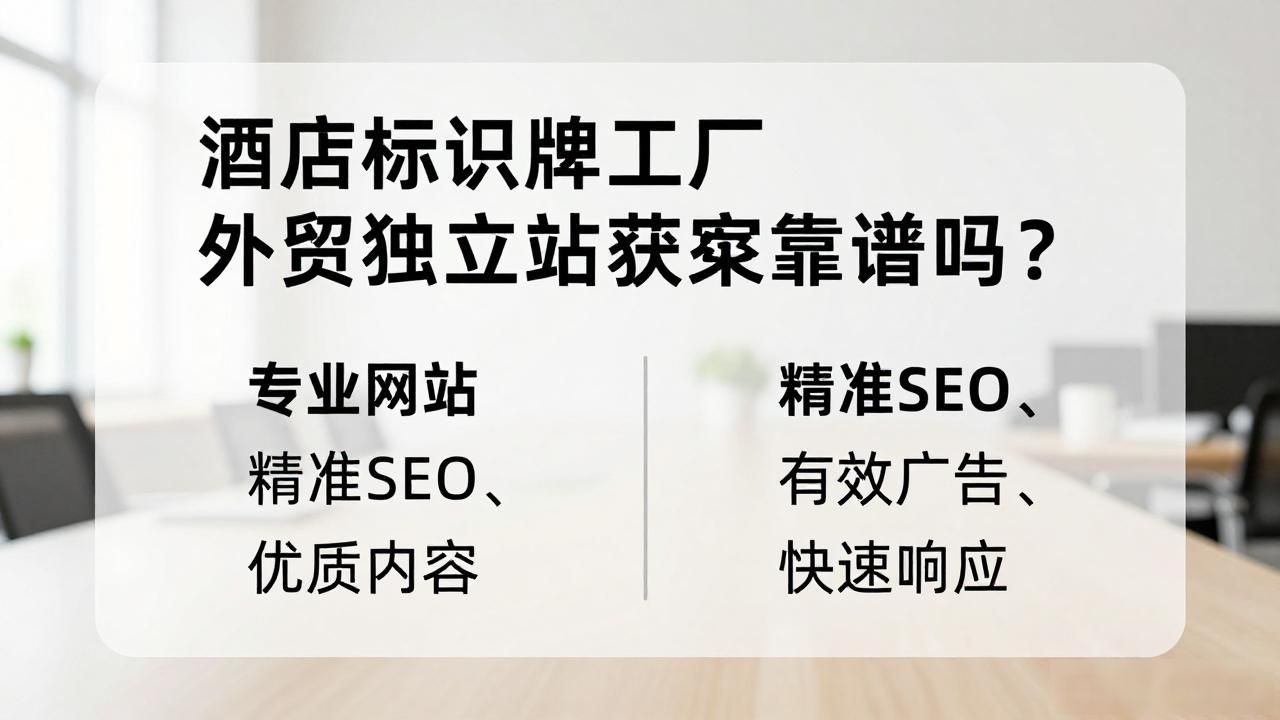 贷款获客软件有哪些_怎么建立外贸独立网站_酒店标识牌工厂外贸独立站获客