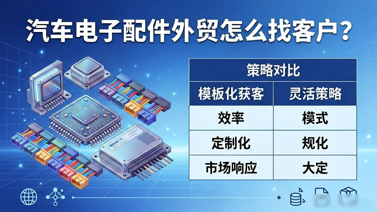 电子配件外贸销售怎么样_汽车电子配件外贸获客方案_外贸汽车配件哪个平台最好