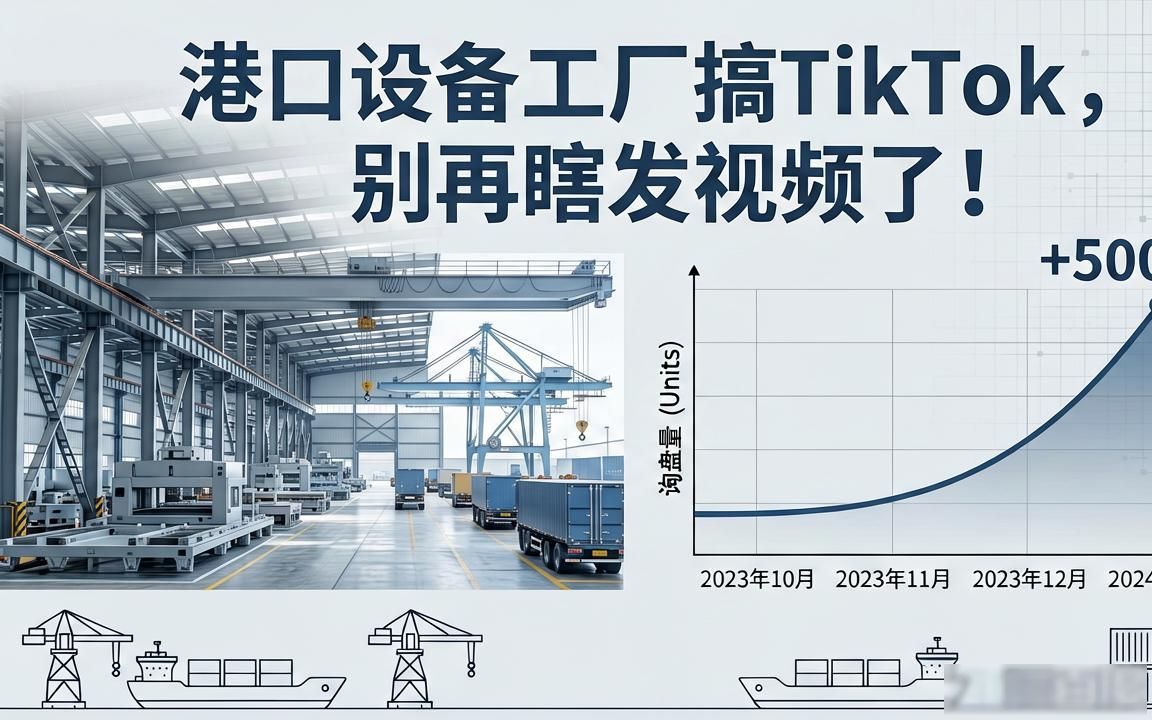 港口设备工厂工厂TikTok海外账号怎么运营